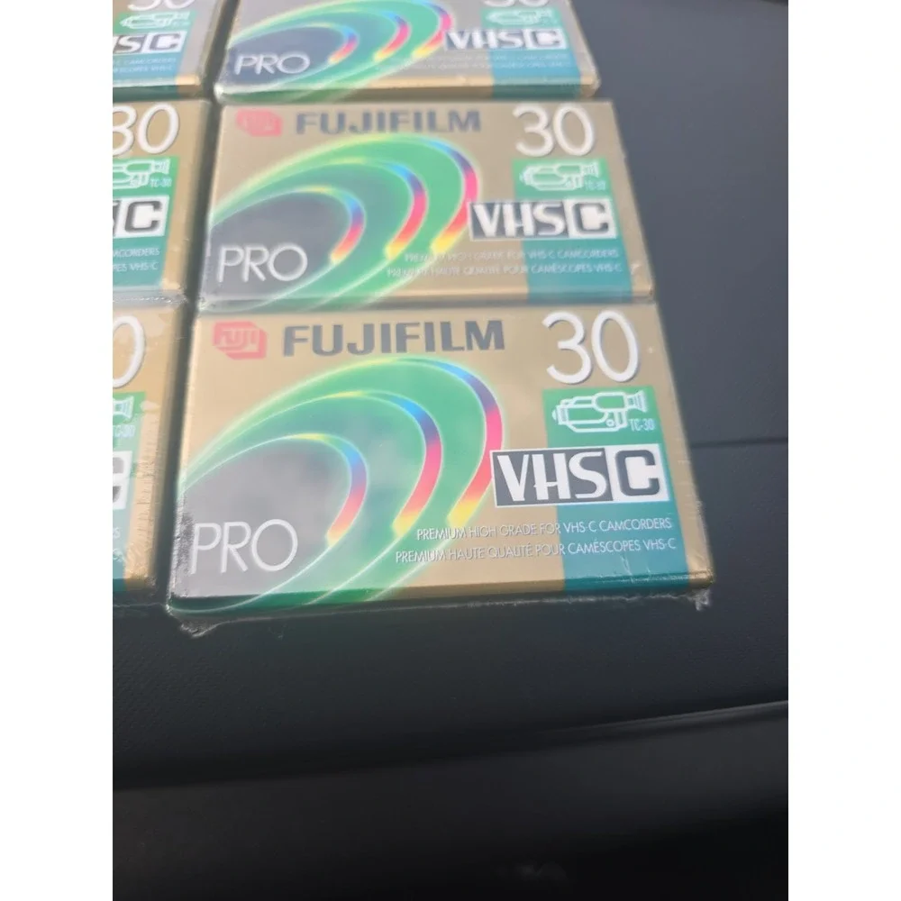 Vtg Lot Of 8 Fujifilm Pro Premium VHS-C Camcorder Video Cassette Tape TC-30